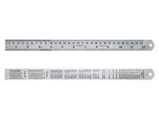 Faithfull Steel Rule 300mm / 12 Inch x 25mm (5023969297088) FAIRULE300SS