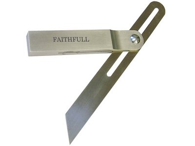 Faithfull Aluminium Sliding Bevel Stainless Steel Blade 250mm (9.3/4in) (5023969274706) FAISB250SS