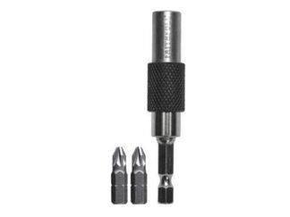 Faithfull 15 degrees Flexi Bit Holder 75mm & PZ2(x2) Bits (5023969003139) FAISBMBH15