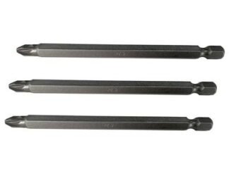 Faithfull Pozidriv S2 Power Screwdriver Bits PZ2 x 100mm (Pack 3) (5023969002354) FAISBPZ2100