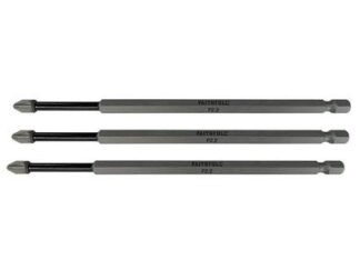 Faithfull Pozidriv Impact Screwdriver Bits PZ2 x 150mm (Pack 3) (5023969002330) FAISBPZ2150I