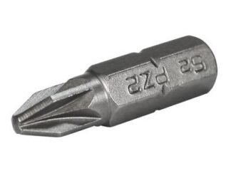 Faithfull Pozi S2 Grade Steel Screwdriver Bits PZ2 x 25mm (Pack 3) (5023969312125) FAISBPZ225