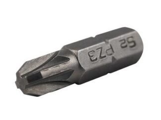 Faithfull Pozi S2 Grade Steel Screwdriver Bits PZ3 x 25mm (Pack 3) (5023969312132) FAISBPZ325
