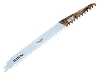 Faithfull S1241HM Wood Carbide Sabre Saw Blade 304mm x 3 TPI (5023969012513) FAISBS1241HM