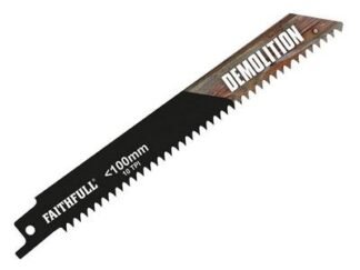 Faithfull S922HF Bi-Metal Sabre Saw Blade Demolition 150mm 10 TPI (Pack 5) (5023969318554) FAISBS922HF