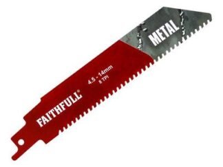 Faithfull S930HM Metal Carbide Sabre Saw Blade 152mm x 8 TPI (5023969012551) FAISBS930HM