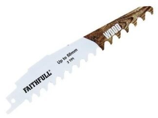 Faithfull S950HM Wood Carbide Sabre Saw Blade 152mm x 3 TPI (5023969012490) FAISBS950HM