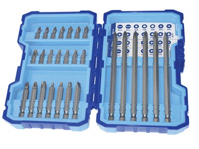 Faithfull Extra Long Reach Screwdriver Bit Set, 27 Piece (5023969306179) FAISBSET27