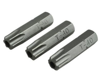 Faithfull Security S2 Grade Steel Screwdriver Bits T40S x 25mm (Pack 3) (5023969315522) FAISBT4025S