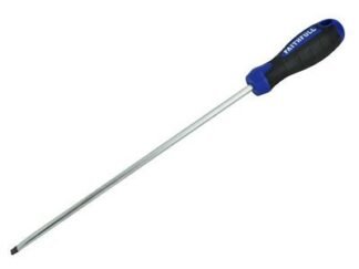 Faithfull Soft Grip Screwdriver Flared Slotted Tip 10.0 x 250mm (5023969251387) FAISDF250