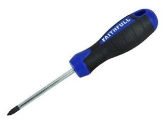 Faithfull Soft Grip Screwdriver Pozidriv Tip PZ2 x 100mm (5023969251226) FAISDPZ2