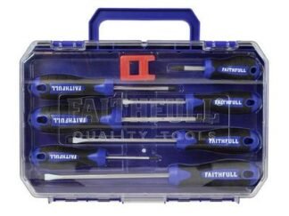 Faithfull Soft Grip Screwdriver Set, 8 Piece (5023969306285) FAISDSET8PRO