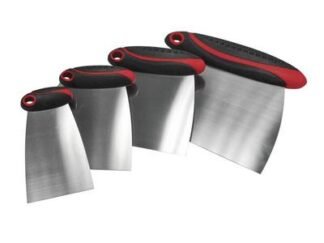 Faithfull Stainless Steel Filler & Spreader Set, 4 Piece (5023969308777) FAISGFILLERS
