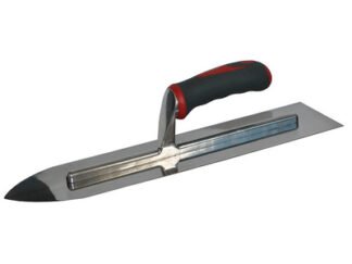 Faithfull Flooring Trowel Stainless Steel Soft Grip Handle 16 x 4in (5023969270296) FAISGTFL16SS