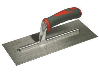 Faithfull Plasterers Finishing Trowel Stainless Steel Soft Grip Handle 11 x 4.3/4in (5023969270289) FAISGTP11SS