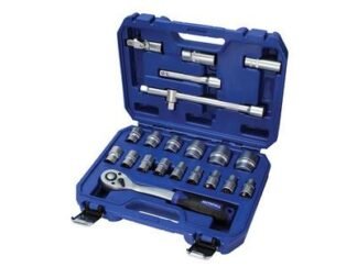 Faithfull Socket Set of 22 Metric 1/2in Drive (5023969000978) FAISOC1222MN