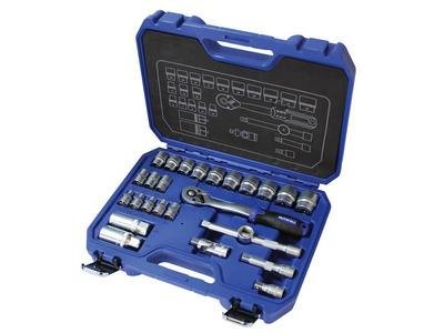 Faithfull 3/8in Drive Socket Set, 26 Piece (5023969000961) FAISOC3826MN