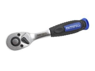 Faithfull 1/4in Drive Quick Release Ratchet Handle (5023969013626) FAISOCRAT14Q