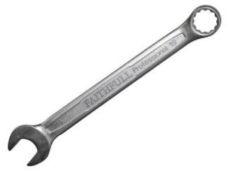 Faithfull Combination Spanner CV Satin Finish 19mm (5023969270753) FAISPAC19