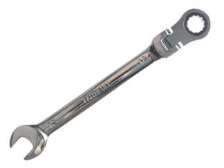Faithfull Ratchet Combination Spanner Flex Head CV 12mm (5023969299440) FAISPARAT12