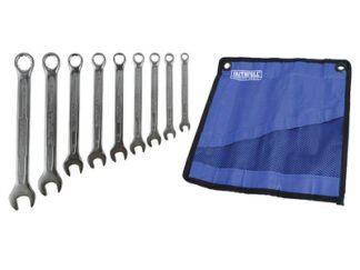 Faithfull Combination Spanner Set with Roll, 9 Piece (5023969316314) FAISPASETC9R