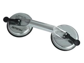 Faithfull Double Pad Aluminium Pro Suction Lifter (5023969305455) FAISUCPAD2P