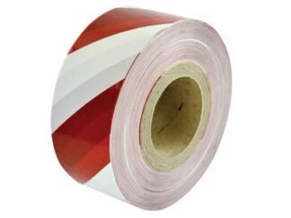 Faithfull Heavy-Duty Barrier Tape Red & White 70mm x 250m (5023969319735) FAITAPEBARHD
