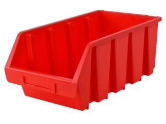 Faithfull Interlocking Storage Bin Size 4 Red 209 x 340 x 155mm (5023969314129) FAITBBIN4