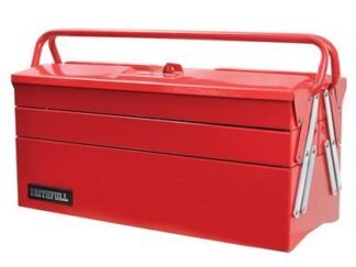 Faithfull Metal Cantilever Toolbox - 5 Tray 40cm (16in) (5023969264035) FAITBC517