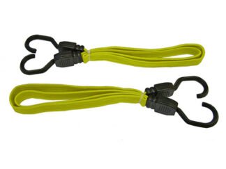 Faithfull Flat Bungee Cord 90cm (36in) Yellow 2 Piece (5023969267814) FAITDBUNG36