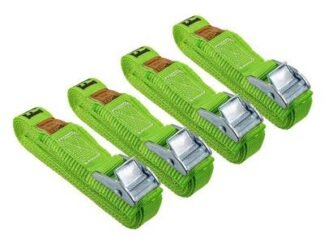Faithfull Cam Buckle Tie-Downs 5m x 25mm, 4 Piece (5023969002552) FAITDCAMSET4
