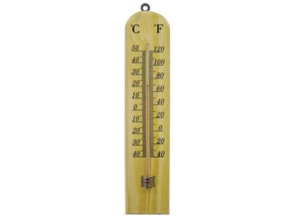 Faithfull Wall Thermometer - Wood 260mm (5023969297736) FAITHWOODSM