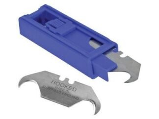 Faithfull Heavy-Duty Hooked Trimming Knife Blades (Pack 10) (5023969313122) FAITKB10UKH