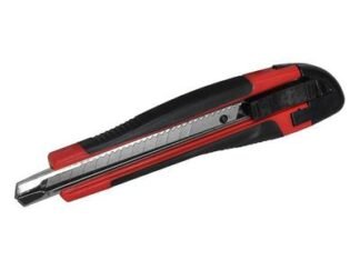 Faithfull Retractable Snap-Off Trimming Knife 9mm (5023969251455) FAITKRS9