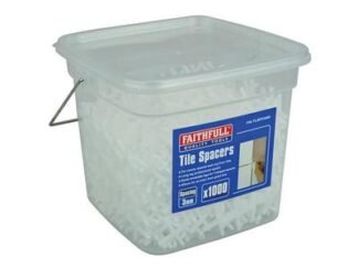 Faithfull Tile Spacer Long Leg 3mm (Tub 1000) (5023969301273) FAITLSP31000