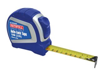 Faithfull Auto-Lock Tape 10m/33ft (Width 25mm) (5023969311845) FAITM1025N