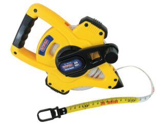 Faithfull Geared Fibreglass Tape 30m/100ft (Width 15mm) (5023969289335) FAITMFG30