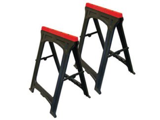 Faithfull Plastic Trestles Height 82cm x Length 57cm (Twin Pack) (5023969256528) FAITRESTLESP
