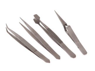 Faithfull Tweezer Set, 4 Piece (5023969249681) FAITWSET4