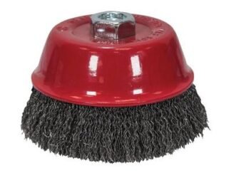 Faithfull Wire Cup Brush 100mm M14x2, 0.30mm Steel Wire (5023969258676) FAIWBC100