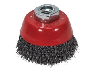 Faithfull Wire Cup Brush 60mm M14x2, 0.30mm Steel Wire (5023969258621) FAIWBC60