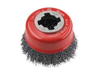 Faithfull X-LOCK Wire Cup Brush 75mm M14x2, 0.30mm Steel Wire (5023969005676) FAIWBC75XL