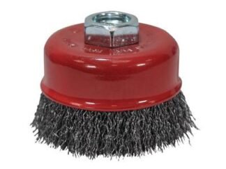 Faithfull Wire Cup Brush 80mm M14x2, 0.30mm Steel Wire (5023969258652) FAIWBC80
