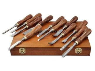 Faithfull Wood Carving Chisels Set in Case, 12 Piece (5023969007250) FAIWCSET12F