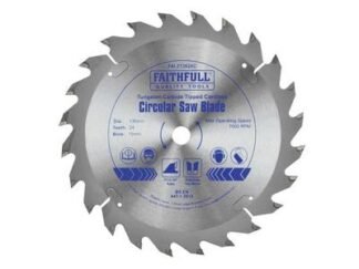 Faithfull TCT Cordless Trimsaw Blade 136 x 10mm x 24T POS (5023969247243) FAIZ13624C