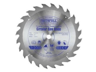 Faithfull TCT Cordless Trimsaw Blade 150 x 10mm x 24T POS (5023969247557) FAIZ15024C