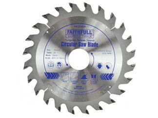 Faithfull TCT Circular Saw Blade 160 x 30mm x 24T POS (5023969210513) FAIZ16024
