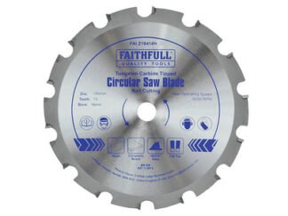 Faithfull TCT Circular Saw Blade Nail Cutting 184 x 16mm x 14T NEG (5023969216386) FAIZ18414N