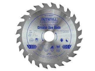 Faithfull TCT Circular Saw Blade 190 x 30mm x 24T POS (5023969216416) FAIZ1902430