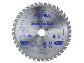 Faithfull Circular Saw Blade Anti Kick 250 x 30mm x 40T (5023969217253) FAIZ25040AK